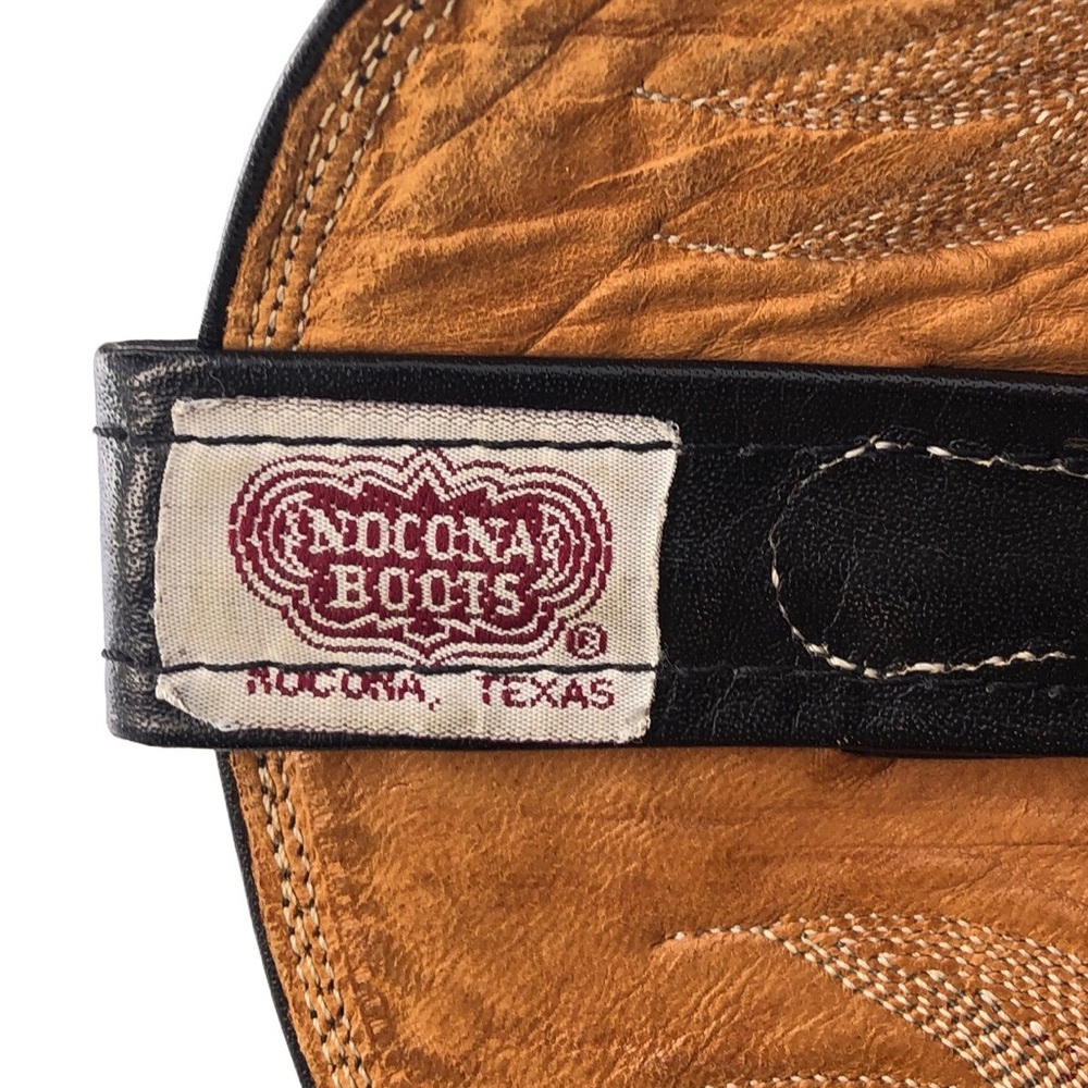 Nocona 817 Black Deertan Western Boots 10.5 E - Picture 16 of 16